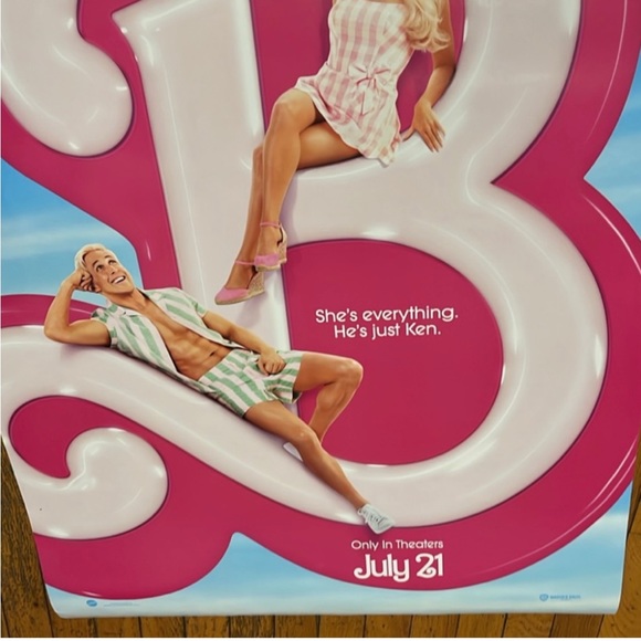 BARBIE World Double Sided DS Official Movie poster 27x40 ‘ Im Just Ken ‘ - Picture 8 of 9